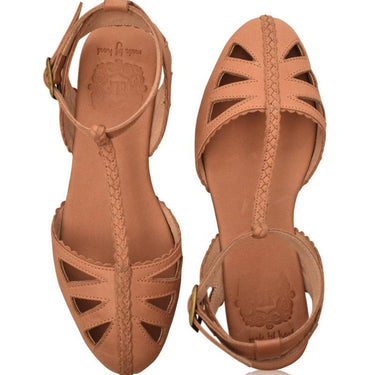 ELF Bounty T-strap Leather Sandals