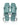 ELF Kanvaz Ankle Strap Sandals in Black Mint / 5