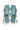 ELF Kanvaz Ankle Strap Sandals in Mint Mint / 5