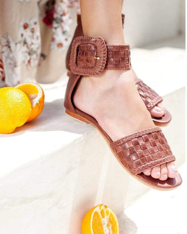 ELF Madagascar Woven Leather Sandals by ELF