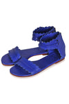 ELF Midsummer Sandals in White Royal Blue / 6