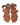 ELF Orra Greek Leather Sandals Dark Tan / 5