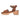 ELF Santa Monica Clog Sandals Vintage Camel / 5