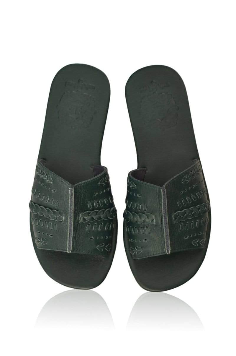 ELF Dolce Vita Slide Shoes Emerald / 5