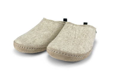 Kyrgies Women's All Natural Slides in Oatmeal