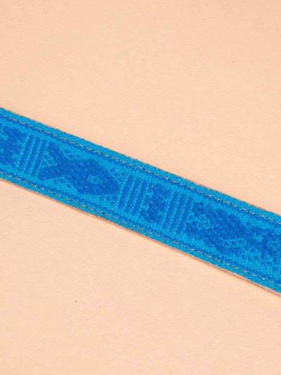 Made by hand in Mexico Belt Men's Oaxacan Embroidered Leather Belt