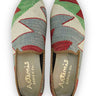 Artemis Design & Co Men's Loafers in green, white, and grey color combination are a stylish and versatile choice for any occasion. These loafers are crafted with premium materials, ensuring exceptional comfort and durability. The combination of green, white, and grey offers a unique and eye-catching look, allowing you to stand out from the crowd. (Front View)