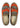 Artemis Design Co. Men's Loafers exude contemporary charm with a distinctive color combination of brown, pink, grey, red-orange, and black. Crafted with precision and style, these loafers effortlessly blend versatility with sophistication. Whether paired with casual or semi-formal attire, they add a touch of personality to any ensemble. (Front View)