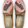 Artemis Design Co. Men's Loafers showcase a refined color palette, blending shades of pink, dark brown, light brown, and grey. Meticulously crafted, these loafers exude timeless elegance with a modern twist. Ideal for both casual and semi-formal occasions, they add a sophisticated touch to any ensemble. Elevate your footwear collection with Artemis Design Co. Men's Loafers, designed for the discerning gentleman who values style and craftsmanship. (Front View)