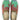 Artemis Design Co. Men's Loafers embody a striking fusion of colors, featuring a palette of green, maroon, black, orange, and blue. Meticulously crafted, these loafers exude both style and versatility. Whether for a casual outing or a formal event, they offer a bold statement with every step. (Front View)