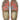 Artemis Design Co. Men's Loafers offer a captivating fusion of colors, featuring rich tones of brown, red, and blue alongside accents of white, fuchsia, and mint green. Crafted with meticulous attention to detail, these loafers seamlessly blend classic sophistication with modern flair. The striking color combination adds vibrancy and personality to any outfit, making a bold statement with every step. (Front View)