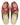 The Artemis Men's Slippers showcase a versatile color combination of red, white, brown, blue, and teal. These slippers offer a balanced mix of bold and neutral tones, creating a stylish and modern look. (Front View)