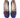 Women's Turkish Kilim Loafers Blue & Black Zig Zag 5 US/36 EU